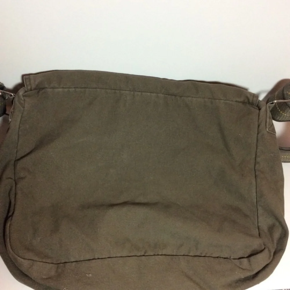 Timberland Mens Canvas Messenger Bag Army Green